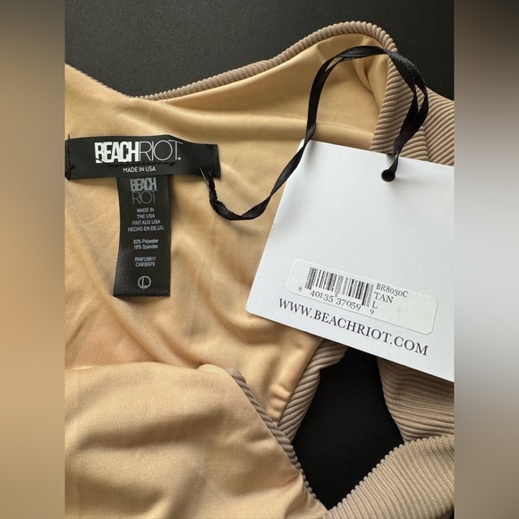 Beach Riot Peyton - Vanessa Bikini Set in Tan size L - Picture 8 of 15